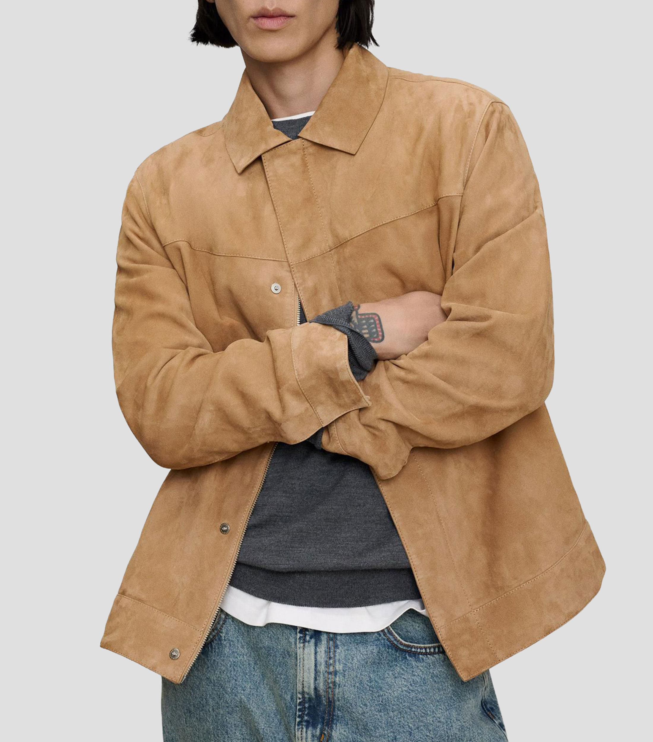 Chamarra de piel Hombre
